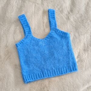 Zara Vibrant Blue Knit Top, Size S